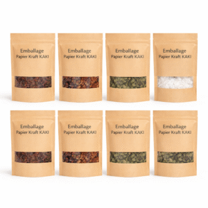 Emballage Papier Kraft KAKI  10x15cm (50)