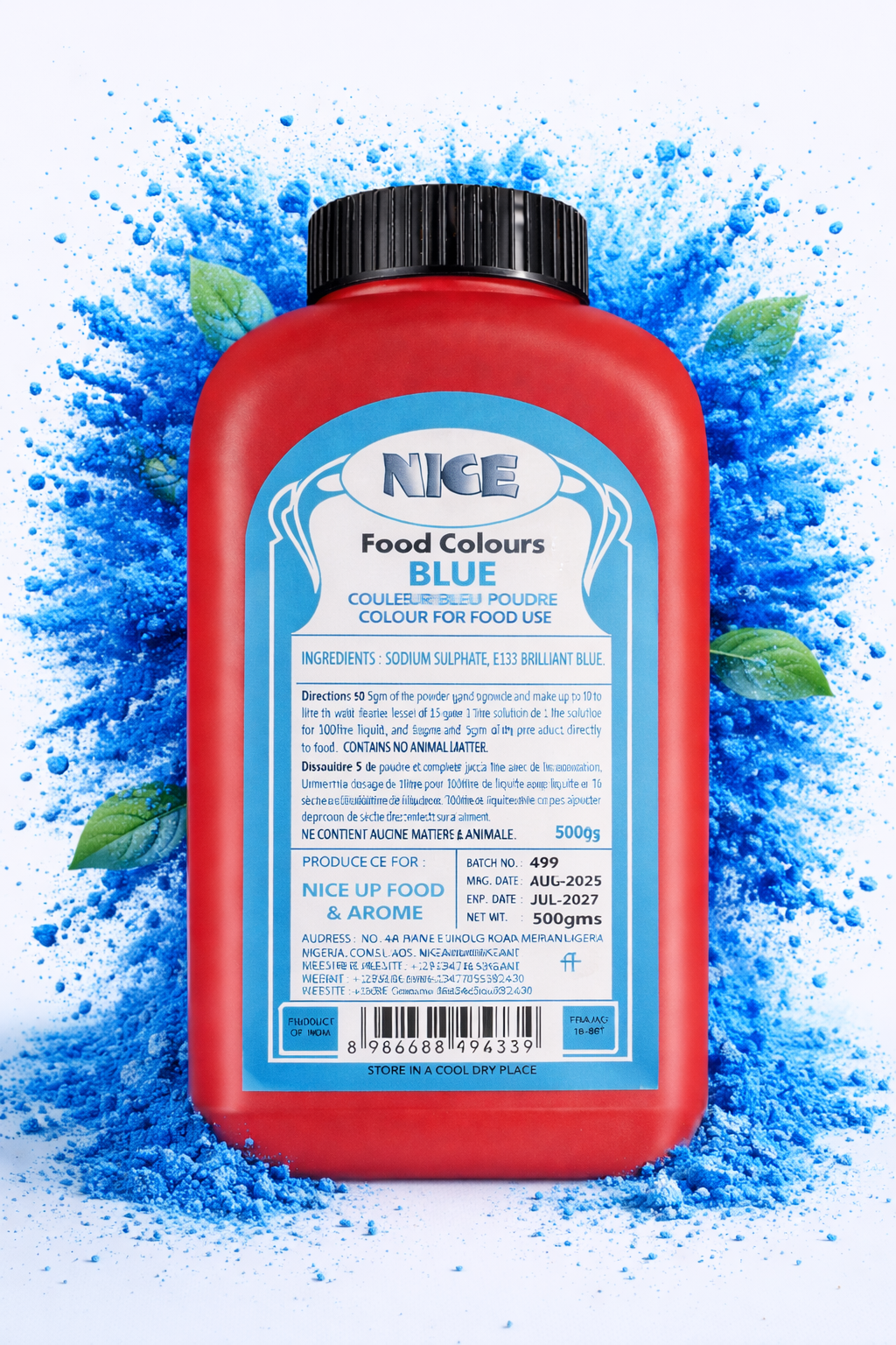COLORANT ALIMENTAIRE BLEU (BRILLIANT BLUE)