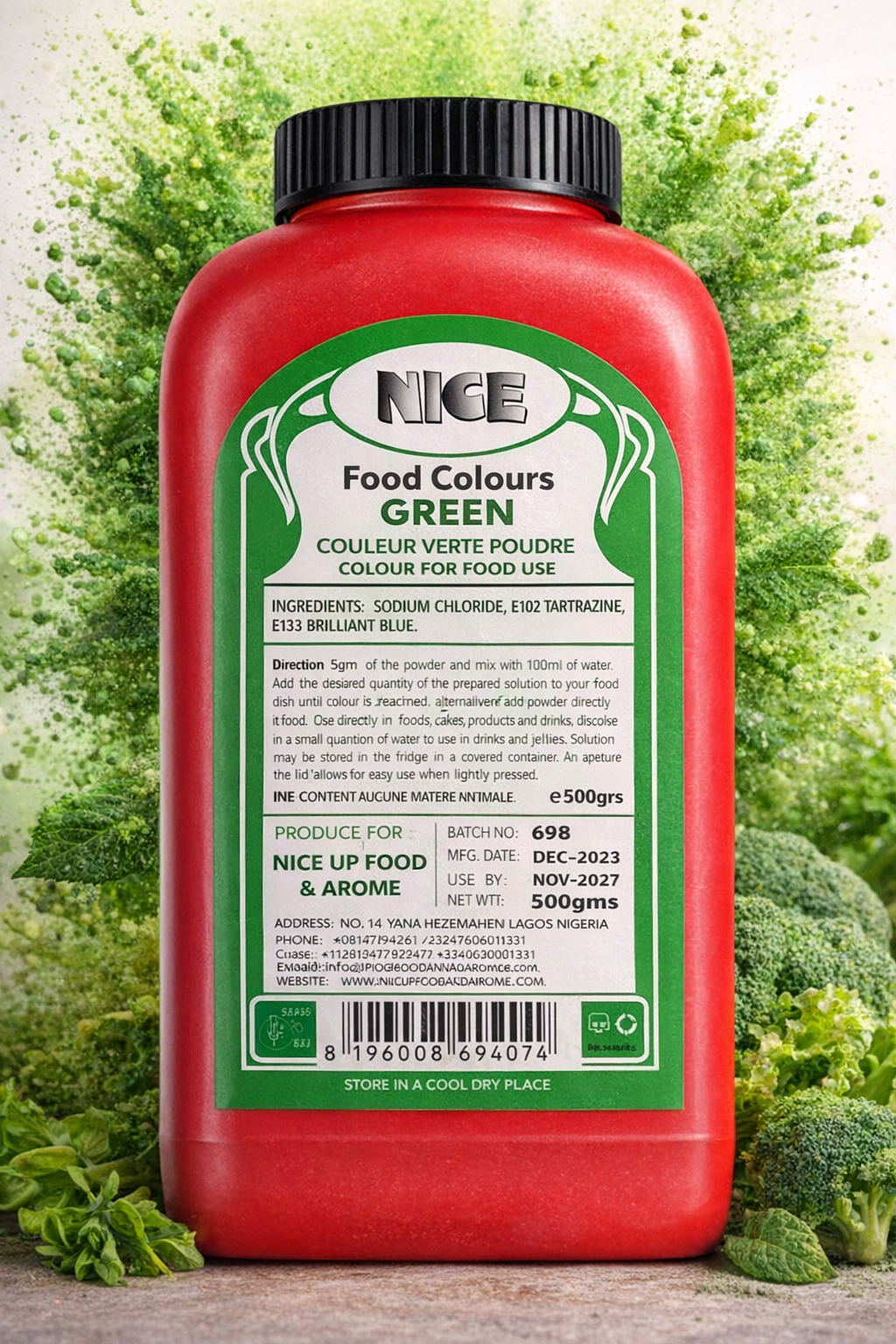 COLORANT ALIMENTAIRE VERT CITRON